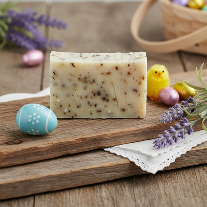 IDÉE CADEAU DE PÂQUES : SAVON À LA LAVANDE EN CARTON RECYCLÉ
