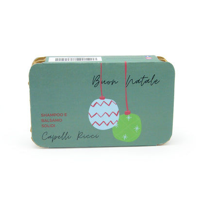 CONFEZIONE NATALIZIA SHAMPOO SOLIDO CAPELLI RICCI + BALSAMO SOLIDO CAPELLI RICCI