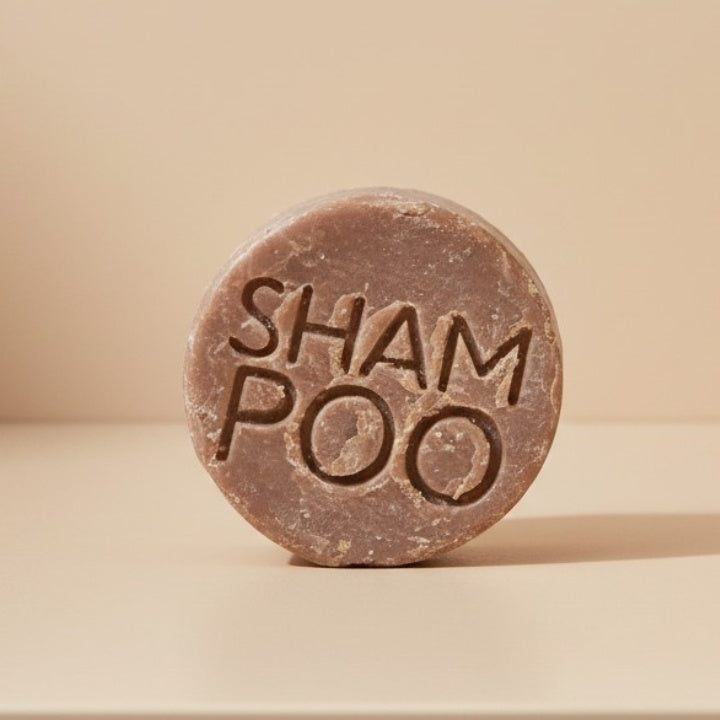 SOLID SHAMPOO FOR FREQUENT WASHES WITH CREAM AND CHOCOLATE WITH CORK BAR SAVER